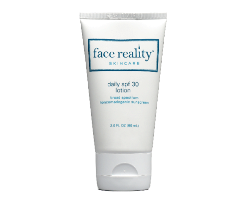 Sensitive skin, acne-safe Face Reality sun protection